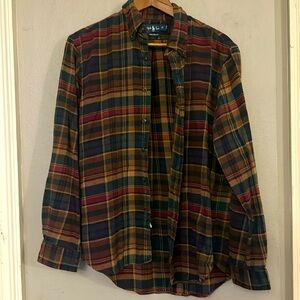 Vintage Polo Ralph Lauren Flannel Button Up. Large
